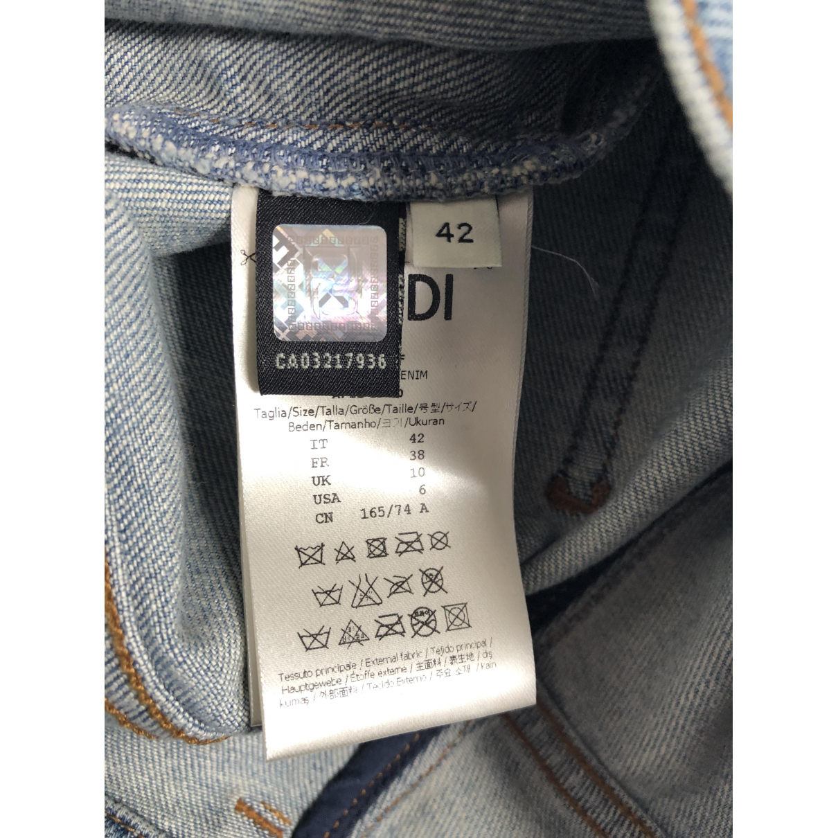 Blue denim - jeans jeans Fendi Blue 
